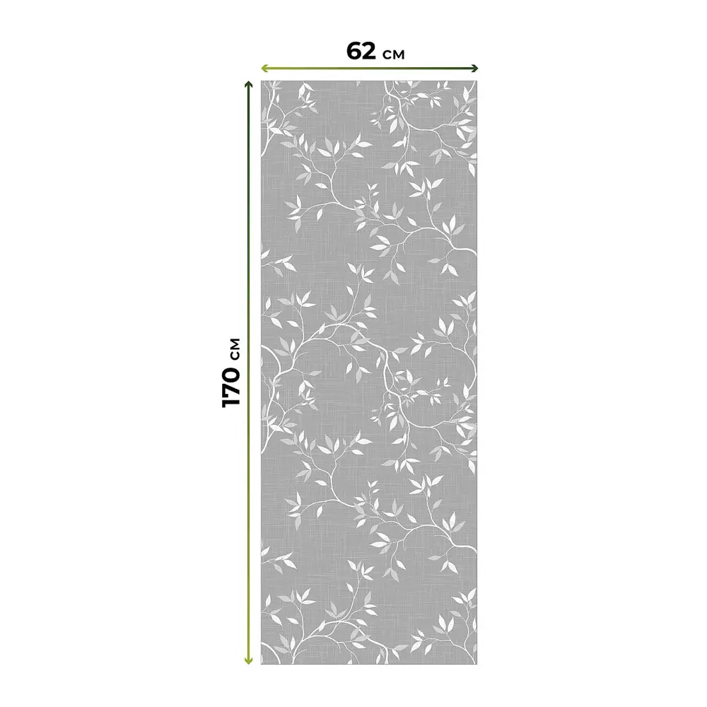 Фото 6 Рулонная штора блэкаут At Home AT783103062, 62x170 см, цвет белый, светло-серый