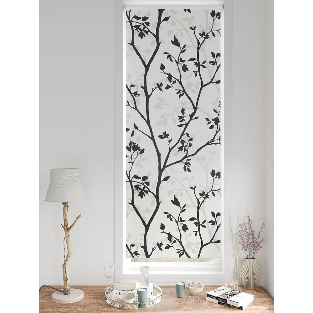 Фото 2 Рулонная штора блэкаут At Home Нертис AT783064057 57x170 см, цвет белый