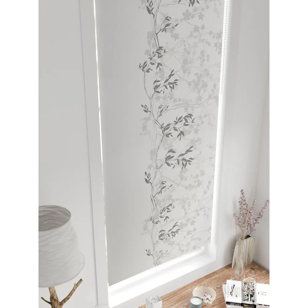 Фото Рулонная штора блэкаут At Home Нертис AT783052057 57x170 см, цвет белый