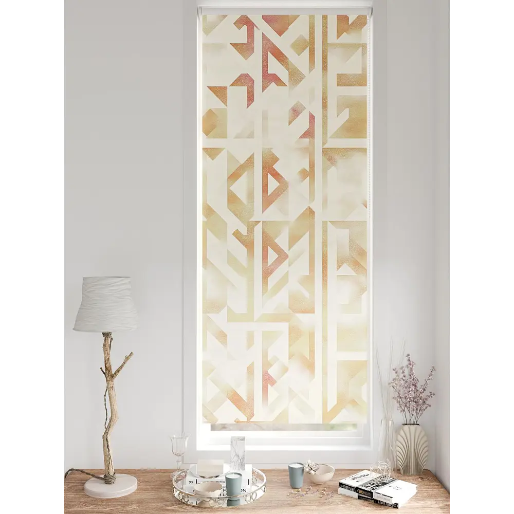 Фото Рулонная штора блэкаут At Home Анзара AT783293057 57x170 см, цвет бежевый Фото Рулонная штора блэкаут At Home Анзара AT783293057 57x170 см, цвет бежевый