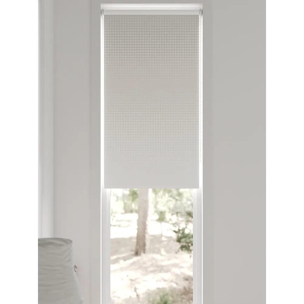 Фото 3 Рулонная штора блэкаут At Home Лингрос AT783046052 52x170 см, цвет белый