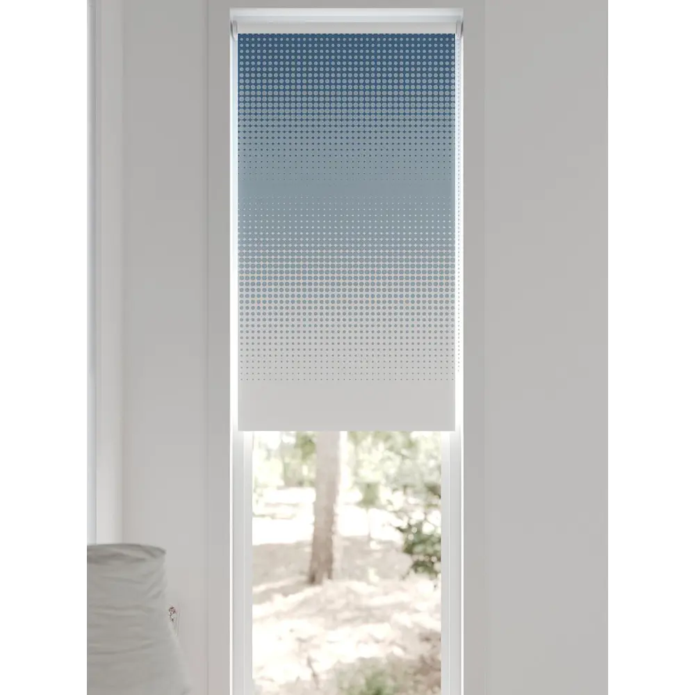 Фото 10 Рулонная штора блэкаут At Home Лингрос AT783042052 52x170 см, цвет белый