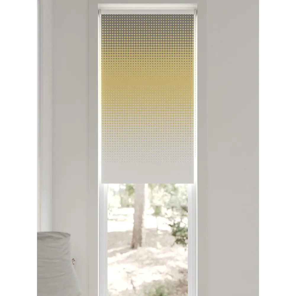 Фото 3 Рулонная штора блэкаут At Home Лингрос AT783037052 52x170 см, цвет белый