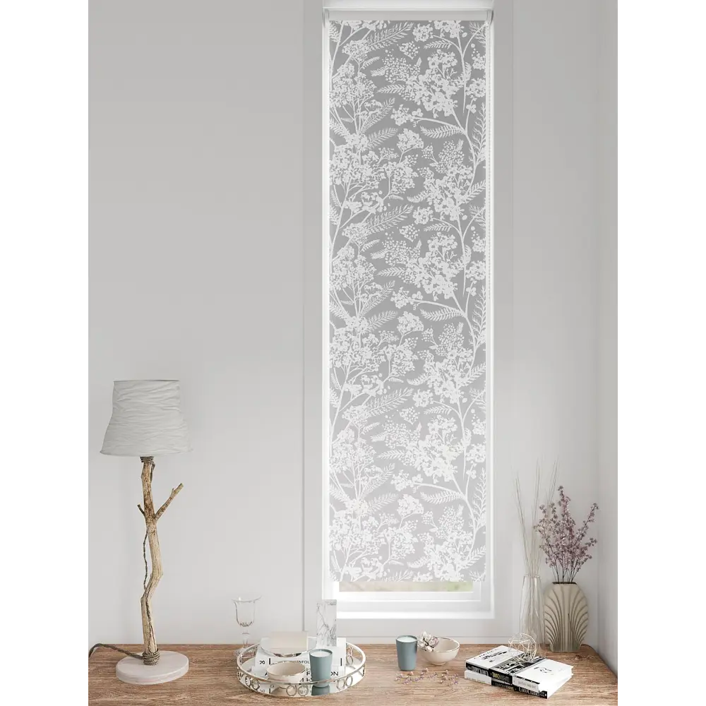 Фото 7 Рулонная штора блэкаут At Home Анзара AT783215052 52x170 см, цвет белый