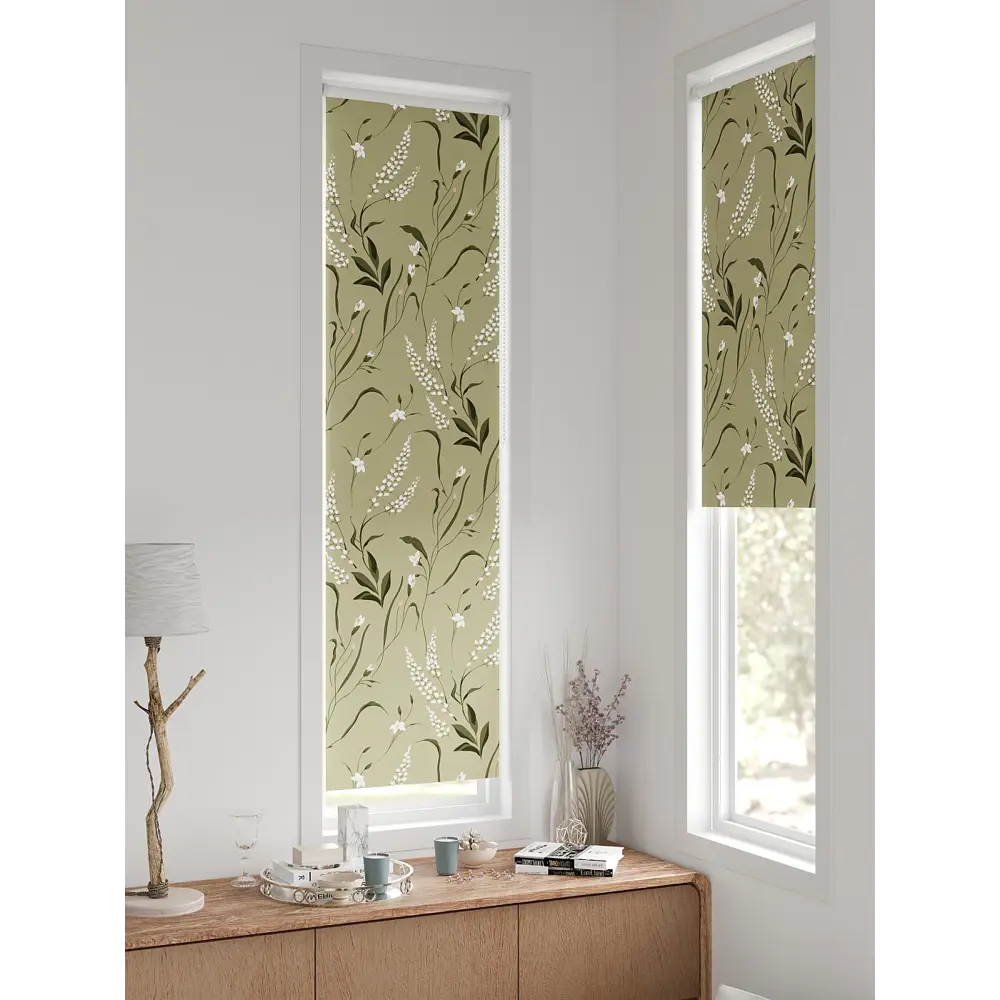 Фото Рулонная штора блэкаут At Home Анзара AT783218052 52x170 см, цвет белый