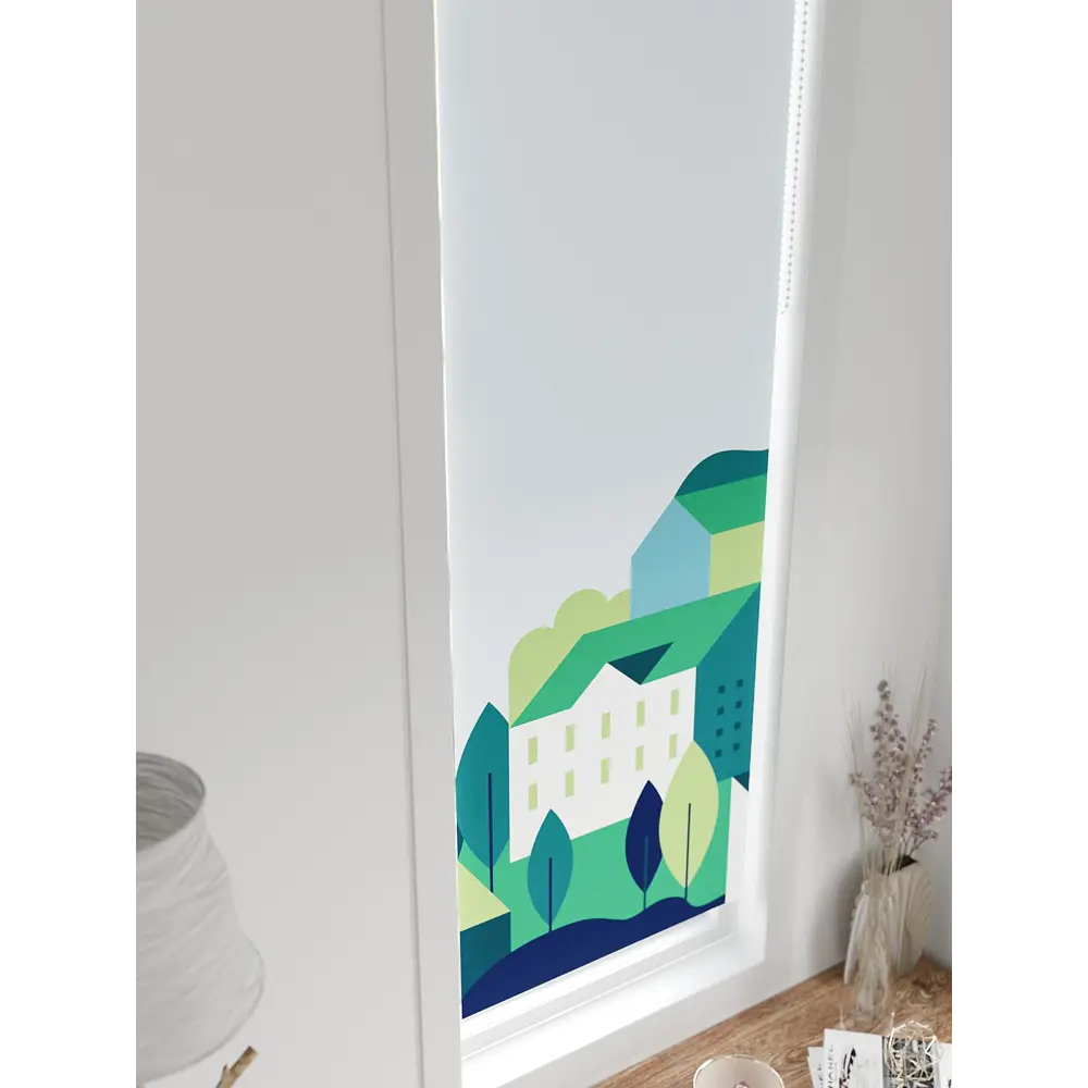 Фото 2 Рулонная штора блэкаут At Home Анзара AT783222052 52x170 см, цвет белый