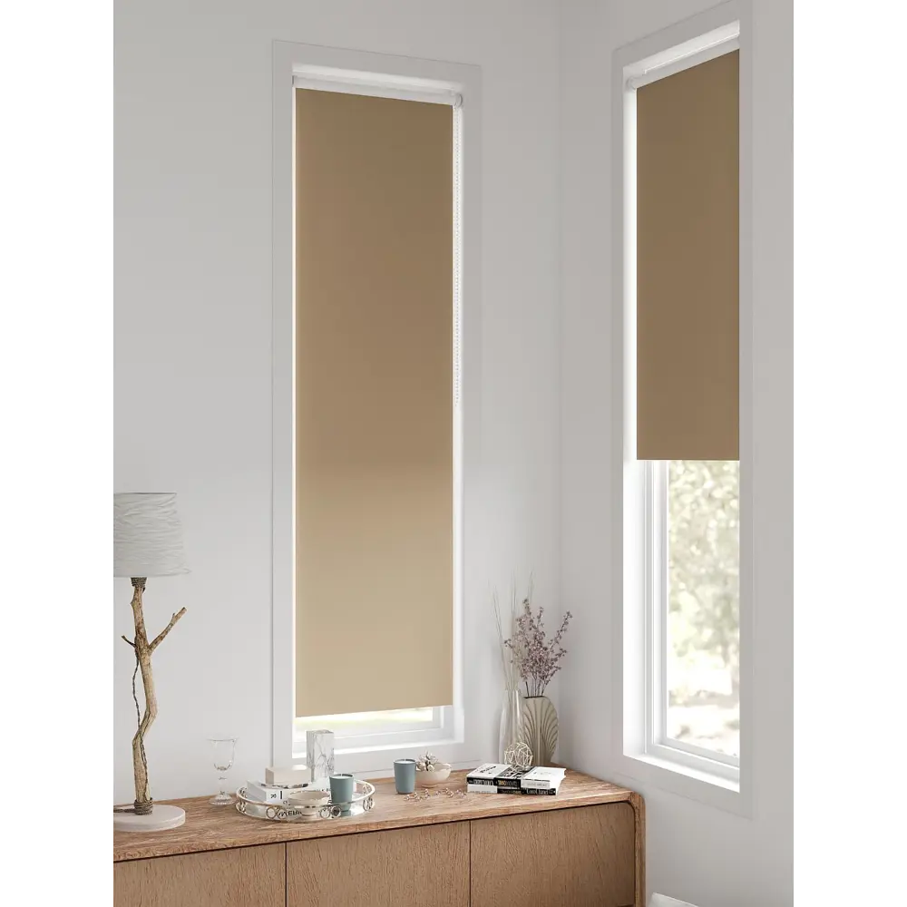 Фото 8 Рулонная штора блэкаут At Home Анзара AT783284052 52x170 см, цвет коричневый Фото 8 Рулонная штора блэкаут At Home Анзара AT783284052 52x170 см, цвет коричневый