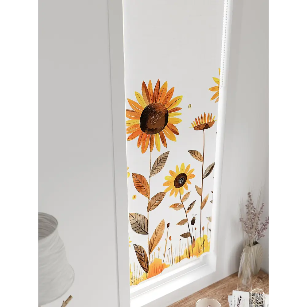 Фото 8 Рулонная штора блэкаут At Home AT783234047, 47x170 см, цвет белый, коричневый