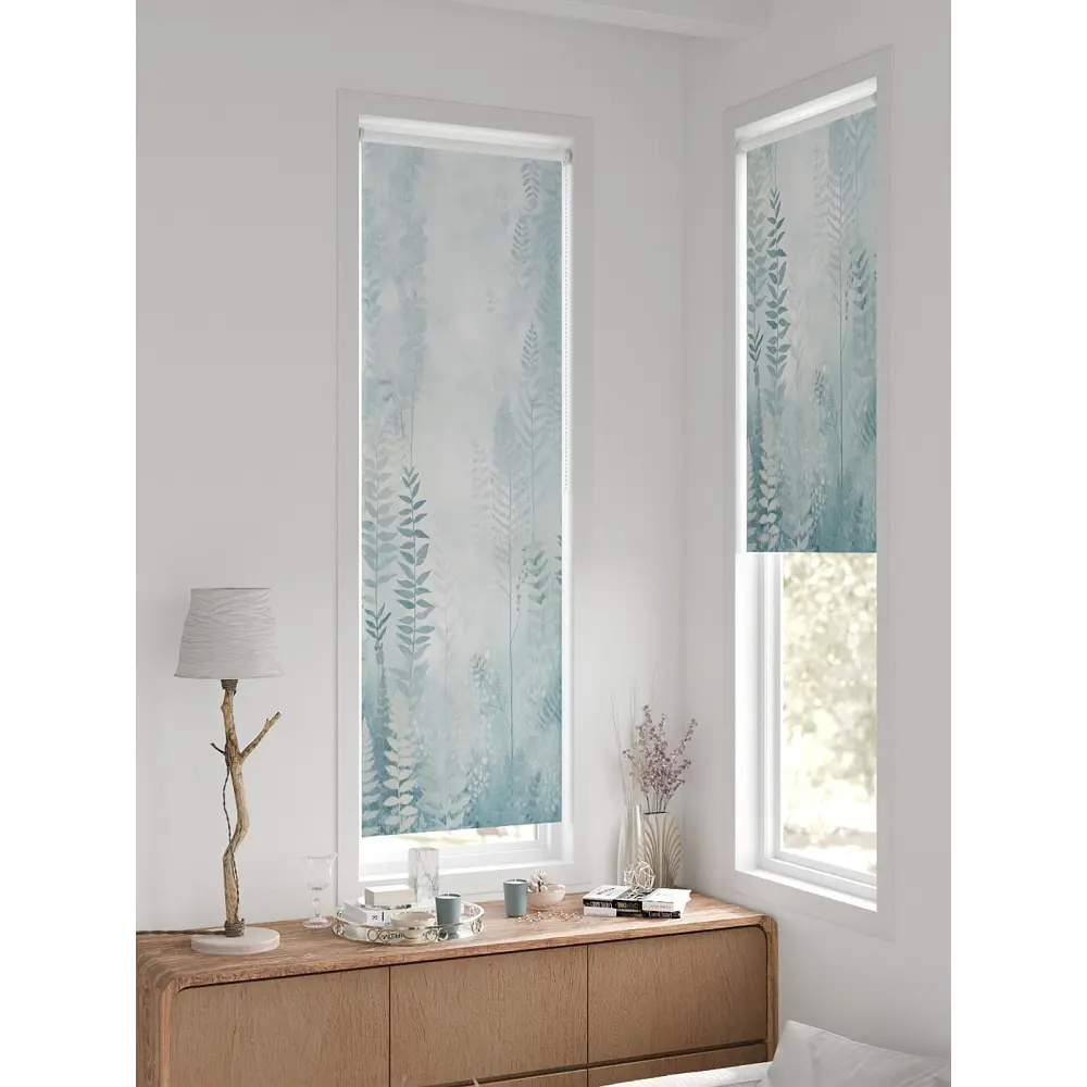 Фото 10 Рулонная штора блэкаут At Home Ронтокс AT783134047 47x170 см, цвет белый