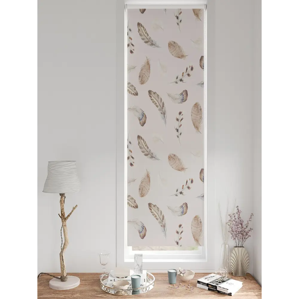 Фото 2 Рулонная штора блэкаут At Home Ронтокс AT783145047 47x170 см, цвет бежевый Фото 2 Рулонная штора блэкаут At Home Ронтокс AT783145047 47x170 см, цвет бежевый