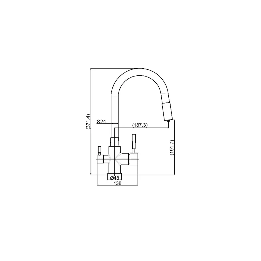 Фото 9 Смеситель для кухни Maxonor pure life PL4461-9/7 поворотный излив 192 см цвет черный матовый, черный Фото 9 Смеситель для кухни Maxonor pure life PL4461-9/7 поворотный излив 192 см цвет черный матовый, черный