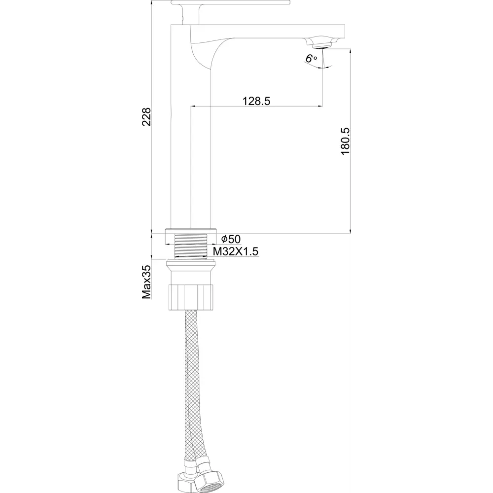 Фото 5 Смеситель для раковины Maxonor pure life Pl1186 однорычажный цвет хромированный, хром Фото 5 Смеситель для раковины Maxonor pure life Pl1186 однорычажный цвет хромированный, хром
