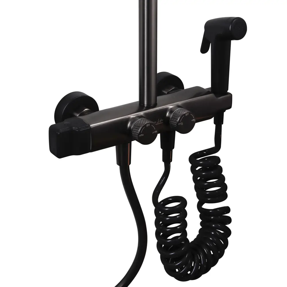 Фото 7 Душевая стойка Maxonor pure life Pl2485-7 3 режимная цвет черный Фото 7 Душевая стойка Maxonor pure life Pl2485-7 3 режимная цвет черный