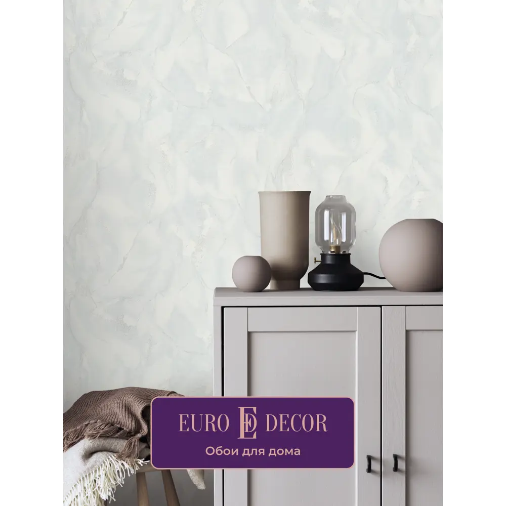 Фото 3 Обои флизелиновые Euro decor 1.06 м цвет белый 7287-00 Фото 3 Обои флизелиновые Euro decor 1.06 м цвет белый 7287-00