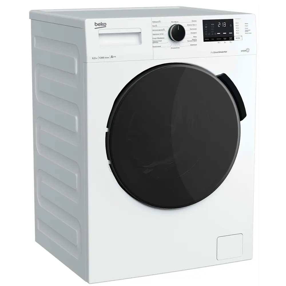 Фото 3 Стиральная машина Beko Wspe6h612w 60x84x44 см 6.5 кг цвет белый Фото 3 Стиральная машина Beko Wspe6h612w 60x84x44 см 6.5 кг цвет белый