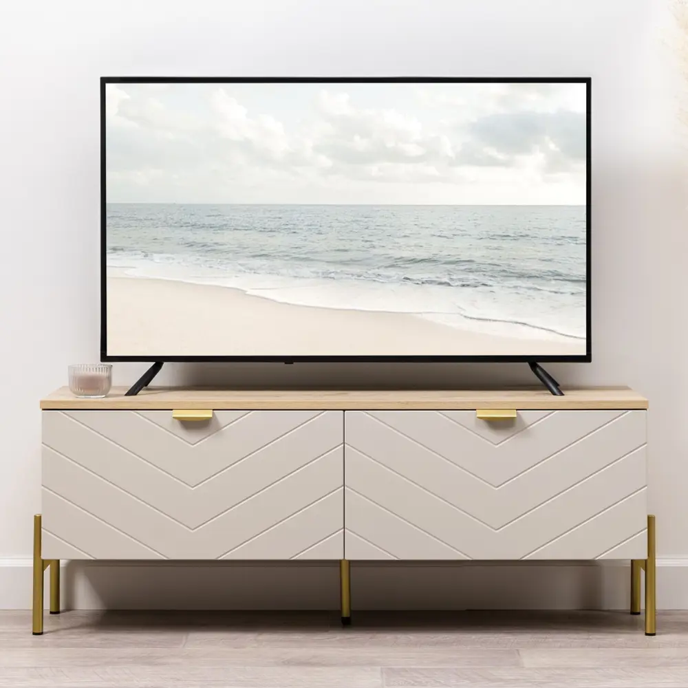 Фото 14 Тумба под телевизор Egregor Венеция 118.8x45.3x33.6 см МДФ с покрытием цвет дуб белый Фото 14 Тумба под телевизор Egregor Венеция 118.8x45.3x33.6 см МДФ с покрытием цвет дуб белый