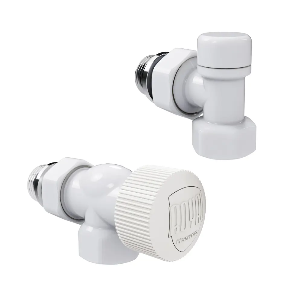 Фото 2 Термостатический комплект для радиатора осевой Royal Thermo Design 1/2" латунь цвет белый Фото 2 Термостатический комплект для радиатора осевой Royal Thermo Design 1/2" латунь цвет белый