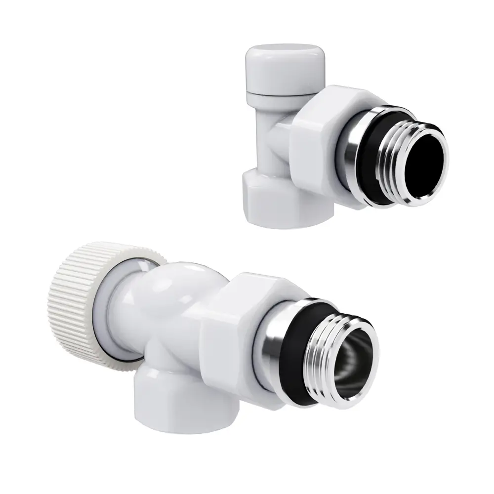 Фото Термостатический комплект для радиатора осевой Royal Thermo Design 1/2" латунь цвет белый Фото Термостатический комплект для радиатора осевой Royal Thermo Design 1/2" латунь цвет белый