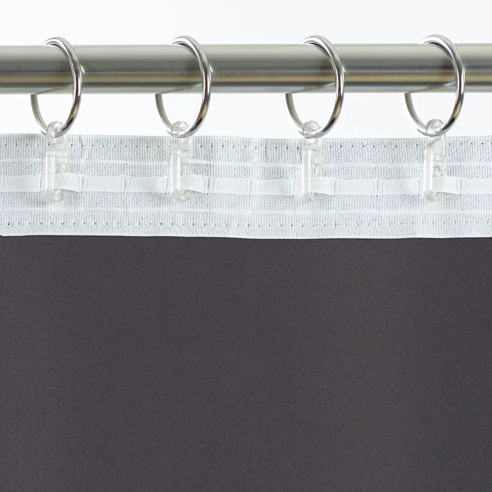 Фото 4 Штора на ленте Dora 200x280 см цвет серый Фото 4 Штора на ленте Dora 200x280 см цвет серый