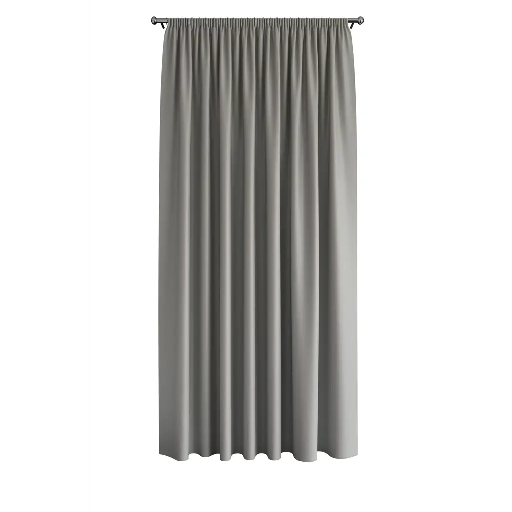 Фото 2 Штора на ленте Dora 200x280 см цвет серый Фото 2 Штора на ленте Dora 200x280 см цвет серый