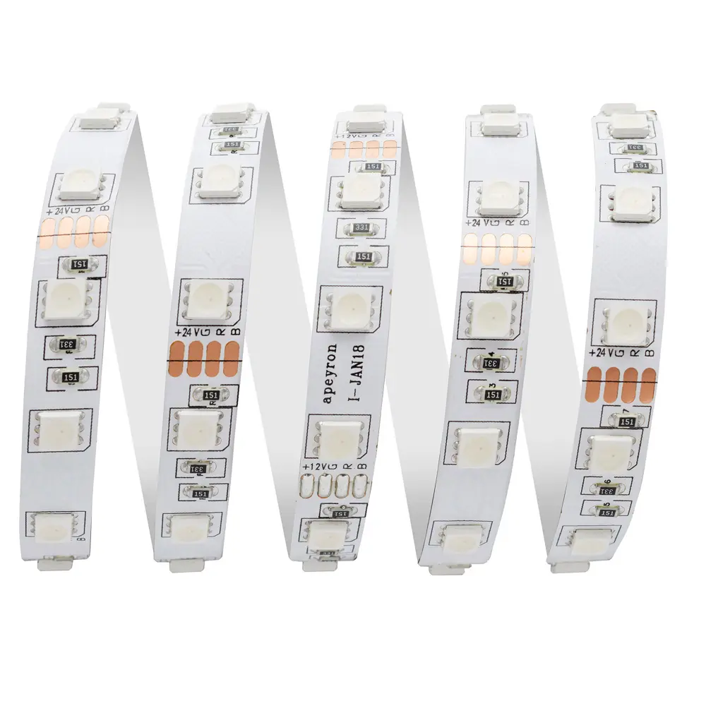 Фото 6 Светодиодная лента для контурной подсветки SMD 5050 60 диод/15 Вт/м 24 В 10 мм IP20 5 м RGB свет Фото 6 Светодиодная лента для контурной подсветки SMD 5050 60 диод/15 Вт/м 24 В 10 мм IP20 5 м RGB свет