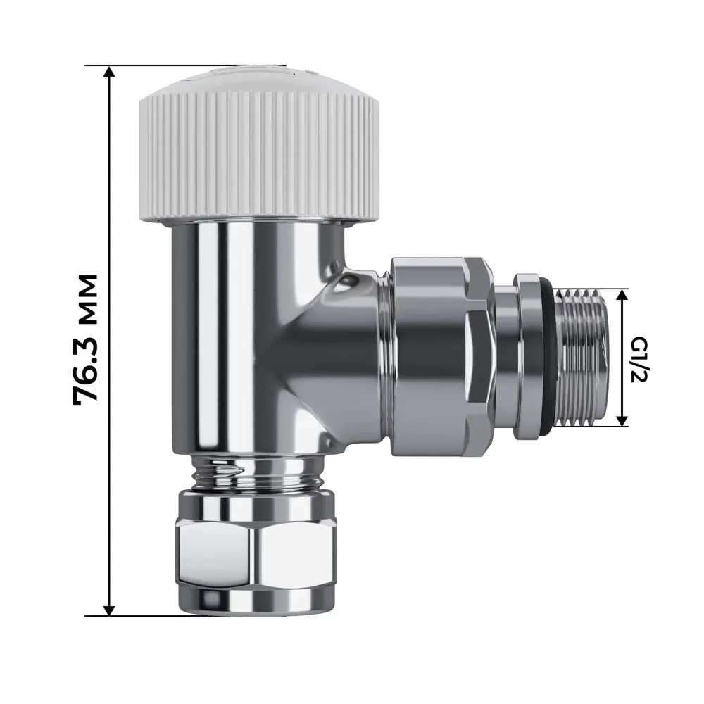 Фото 5 Термостатический комплект для радиатора угловой Royal Thermo Design Pro 1/2" латунь цвет хром Фото 5 Термостатический комплект для радиатора угловой Royal Thermo Design Pro 1/2" латунь цвет хром