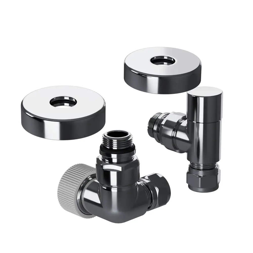 Фото 2 Термостатический комплект для радиатора трехосевой Royal Thermo Design Pro 1/2" латунь цвет хром Фото 2 Термостатический комплект для радиатора трехосевой Royal Thermo Design Pro 1/2" латунь цвет хром
