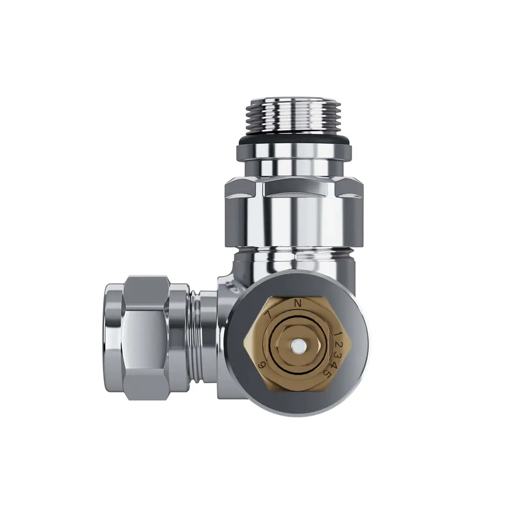 Фото 4 Термостатический комплект для радиатора трехосевой Royal Thermo Design Pro 1/2" латунь цвет хром Фото 4 Термостатический комплект для радиатора трехосевой Royal Thermo Design Pro 1/2" латунь цвет хром