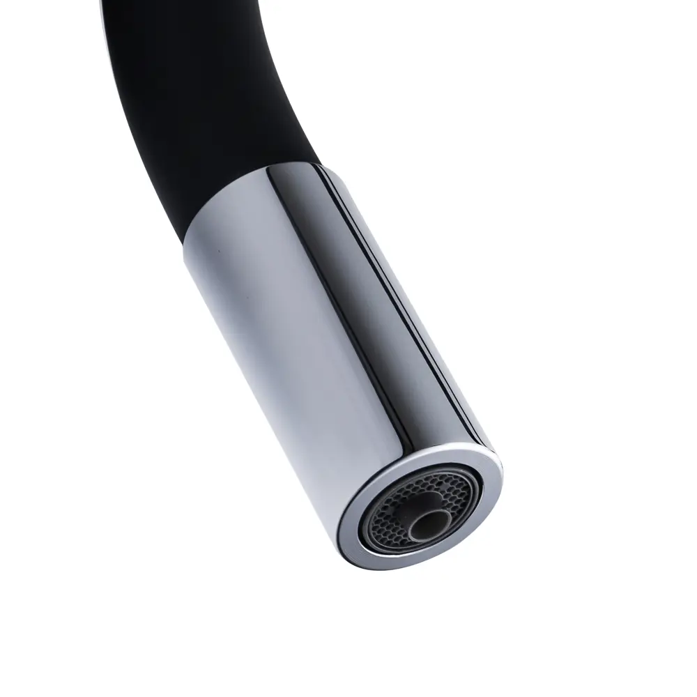 Фото 3 Смеситель для кухни Maxonor pure life PL4461-17 поворотный излив 19.1 см цвет хром, хромированный, черный матовый, черный Фото 3 Смеситель для кухни Maxonor pure life PL4461-17 поворотный излив 19.1 см цвет хром, хромированный, черный матовый, черный