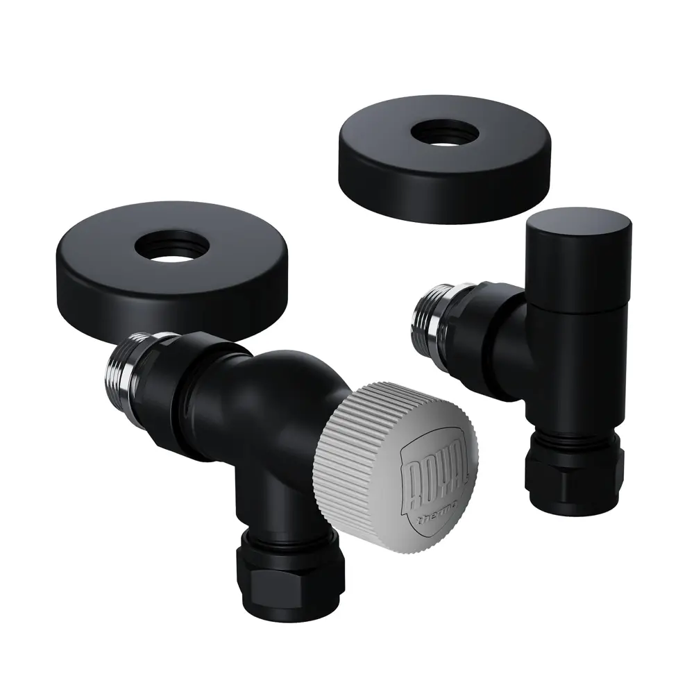 Фото 2 Термостатический комплект для радиатора осевой Royal Thermo Design Pro 1/2" латунь цвет черный Фото 2 Термостатический комплект для радиатора осевой Royal Thermo Design Pro 1/2" латунь цвет черный