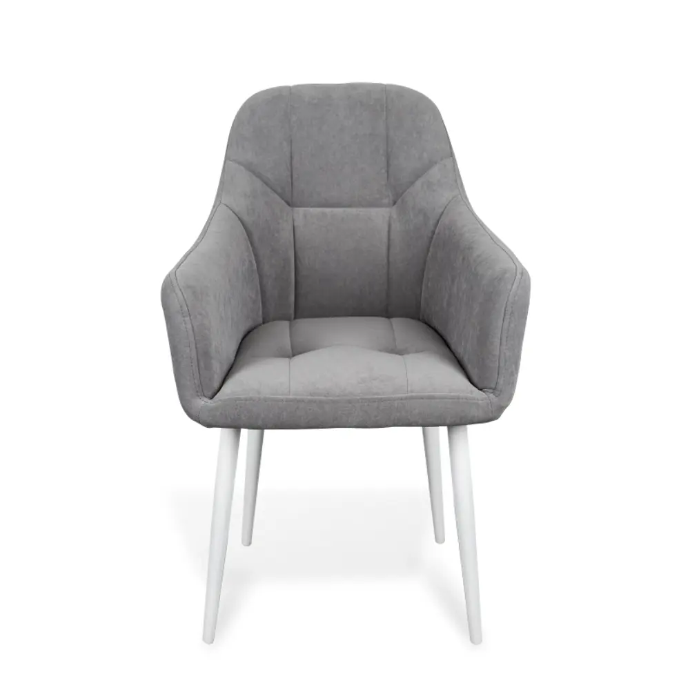 Фото 2 Стул / кресло Azzurro mebel Gloria Grey/White-1 38x89x60 см велюр цвет серый Фото 2 Стул / кресло Azzurro mebel Gloria Grey/White-1 38x89x60 см велюр цвет серый