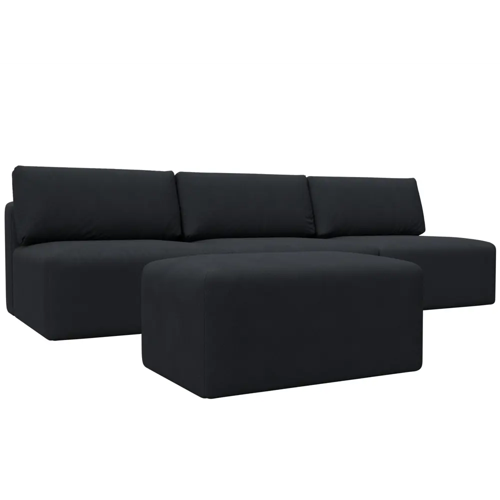 Фото 9 Диван прямой модульный с пуфом Лига-060 НПБ Лонг Лига диванов 129483 367x84x118 см замша цвет joly 16 темно-серый Фото 9 Диван прямой модульный с пуфом Лига-060 НПБ Лонг Лига диванов 129483 367x84x118 см замша цвет joly 16 темно-серый