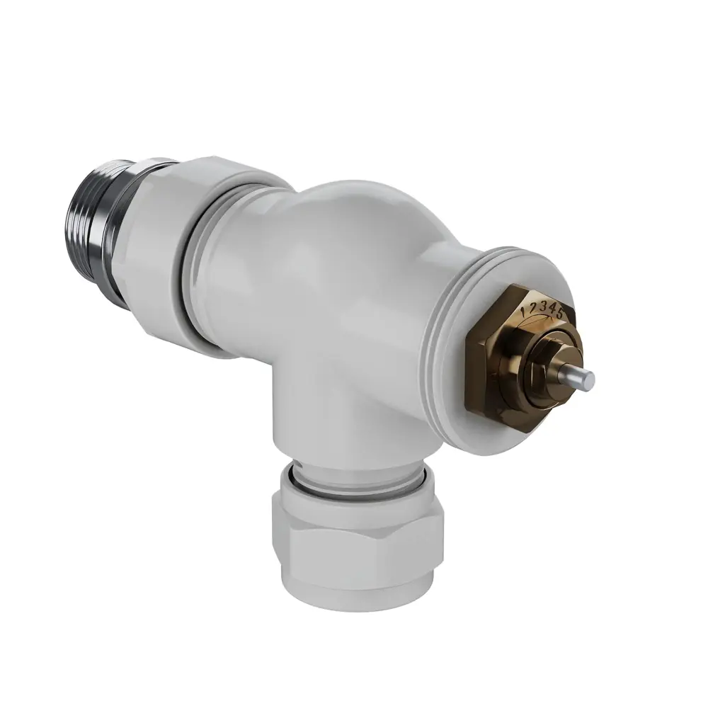 Фото 3 Термостатический комплект для радиатора осевой Royal Thermo Design Pro 1/2" латунь цвет белый Фото 3 Термостатический комплект для радиатора осевой Royal Thermo Design Pro 1/2" латунь цвет белый