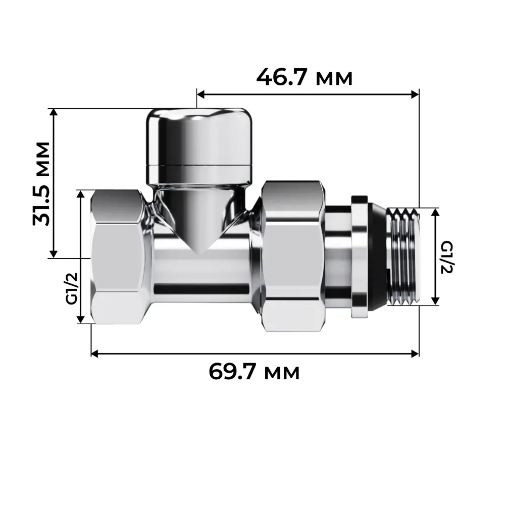 Фото 6 Термостатический комплект для радиатора прямой Royal Thermo Design 1/2" латунь цвет хром Фото 6 Термостатический комплект для радиатора прямой Royal Thermo Design 1/2" латунь цвет хром