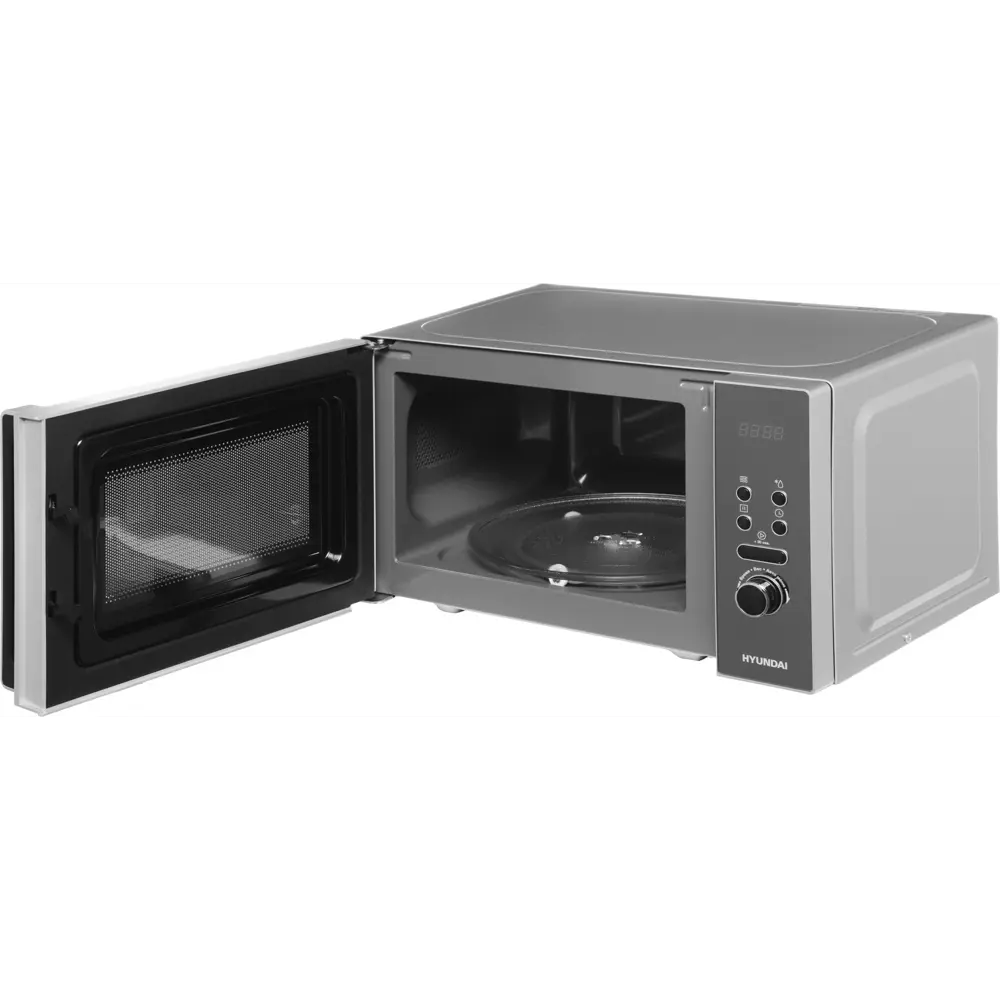 Фото 9 Отдельностоящая микроволновая печь Hyundai Hym-d3002 20 л 44x25.9x35.7 см цвет серебристый Фото 9 Отдельностоящая микроволновая печь Hyundai Hym-d3002 20 л 44x25.9x35.7 см цвет серебристый