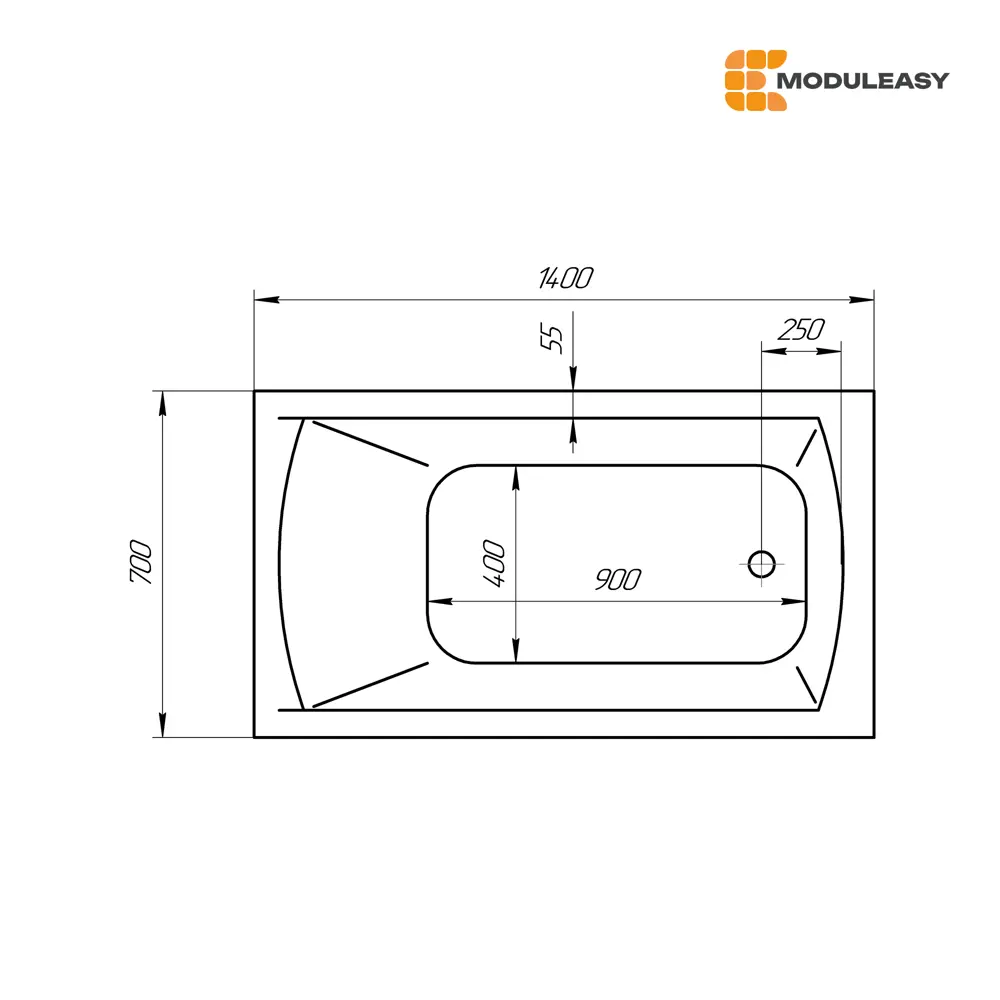 Фото 5 Прямоугольная ванна Moduleasy KANE 01кейн1470кс2+ акрил 140х70см Фото 5 Прямоугольная ванна Moduleasy KANE 01кейн1470кс2+ акрил 140х70см