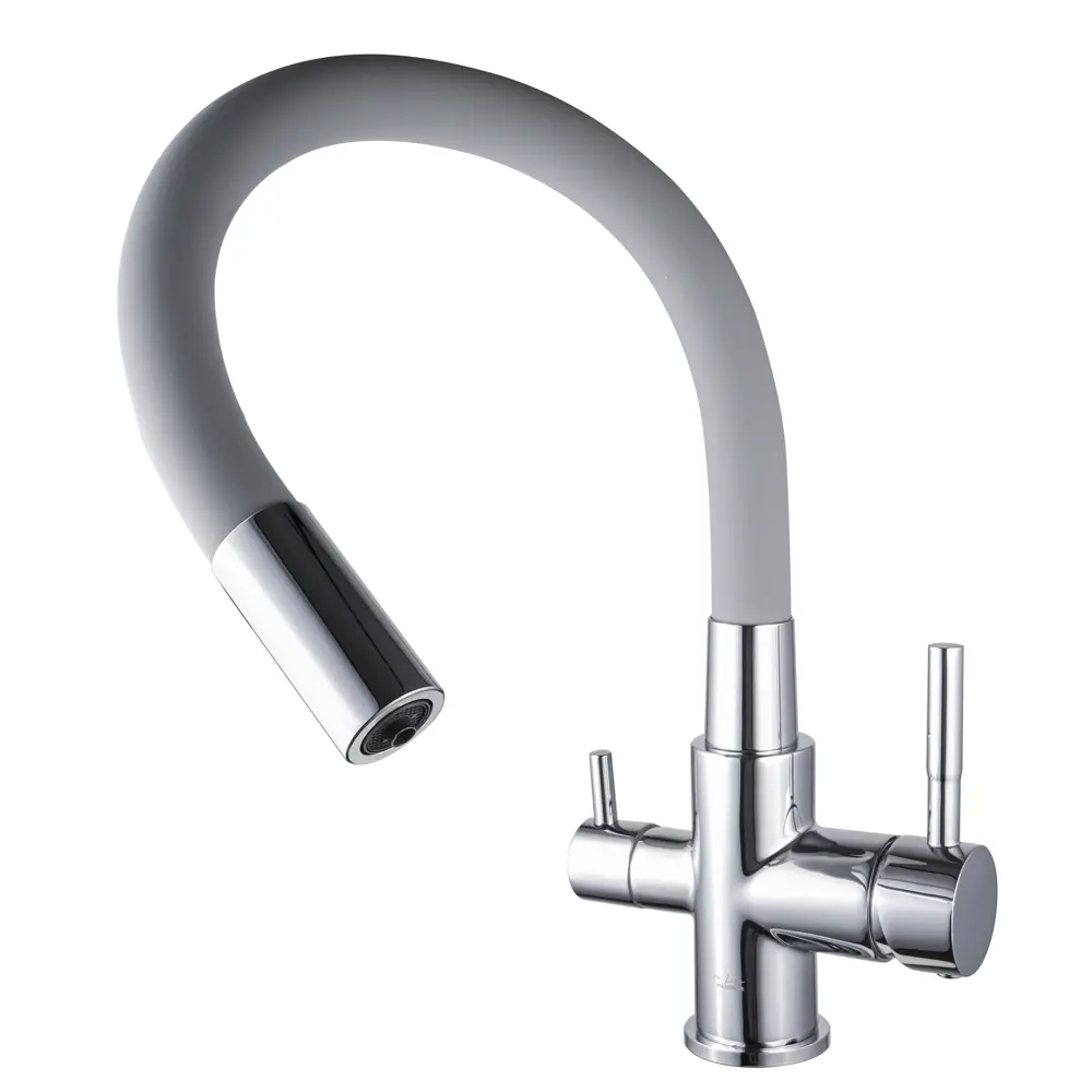 Фото 2 Смеситель для кухни Maxonor pure life PL4461-1/3 поворотный излив 192 см цвет хром, хромированный, серый Фото 2 Смеситель для кухни Maxonor pure life PL4461-1/3 поворотный излив 192 см цвет хром, хромированный, серый