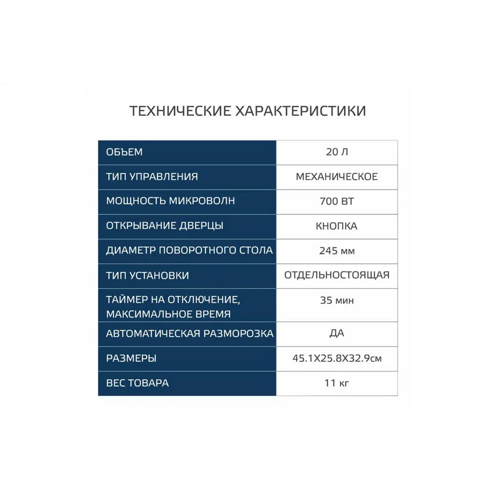Фото 7 Отдельностоящая микроволновая печь Harper HMW-20ST04 SILVER 20 л 45.1x25.8x34.9 см цвет серый / серебристый Фото 7 Отдельностоящая микроволновая печь Harper HMW-20ST04 SILVER 20 л 45.1x25.8x34.9 см цвет серый / серебристый