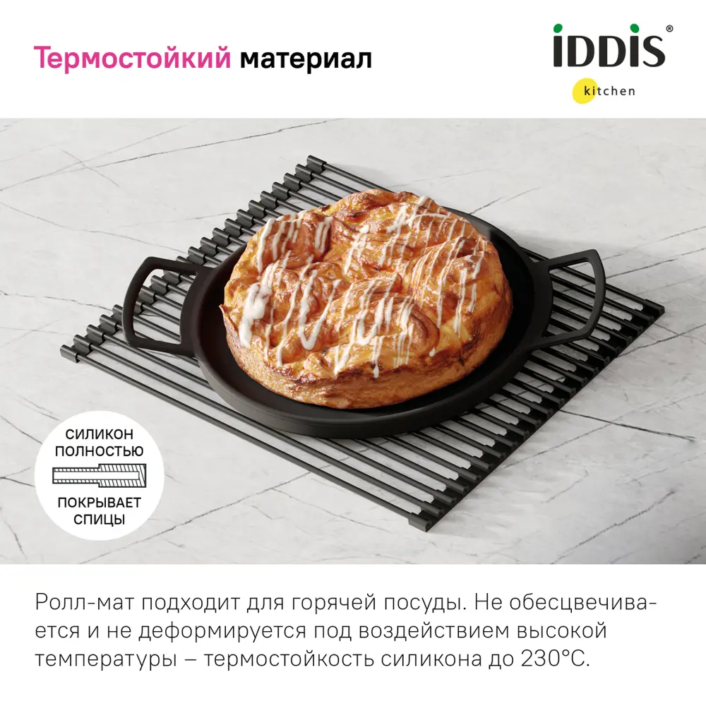 Фото Сушилка для посуды Iddis 42x0.9x36.3 см нержавеющая сталь цвет черный матовый Фото Сушилка для посуды Iddis 42x0.9x36.3 см нержавеющая сталь цвет черный матовый