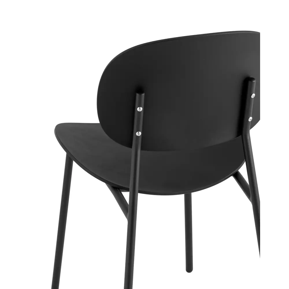 Фото 4 Стул Stool group Edie 45x44.5x39 см пластик цвет черный 4 шт. Фото 4 Стул Stool group Edie 45x44.5x39 см пластик цвет черный 4 шт.