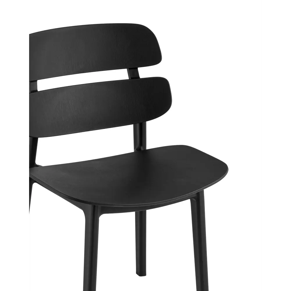 Фото 2 Стул Stool group Tony 50x45x40 см пластик цвет черный 4 шт. Фото 2 Стул Stool group Tony 50x45x40 см пластик цвет черный 4 шт.