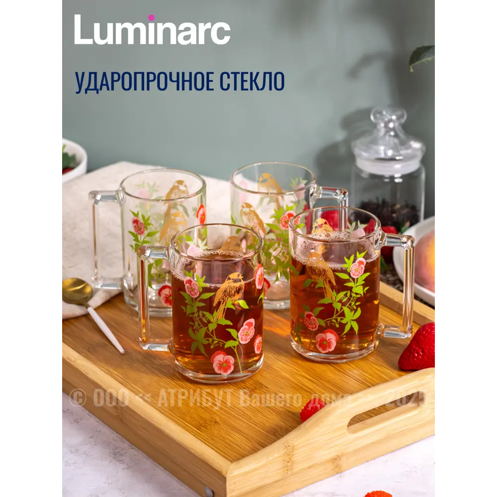 Фото 2 Кружка 320 мл Luminarc Набор кружек fitness latone 4шт 320мл Q0919L-4ECOM стекло цвет разноцветный 4 шт Фото 2 Кружка 320 мл Luminarc Набор кружек fitness latone 4шт 320мл Q0919L-4ECOM стекло цвет разноцветный 4 шт