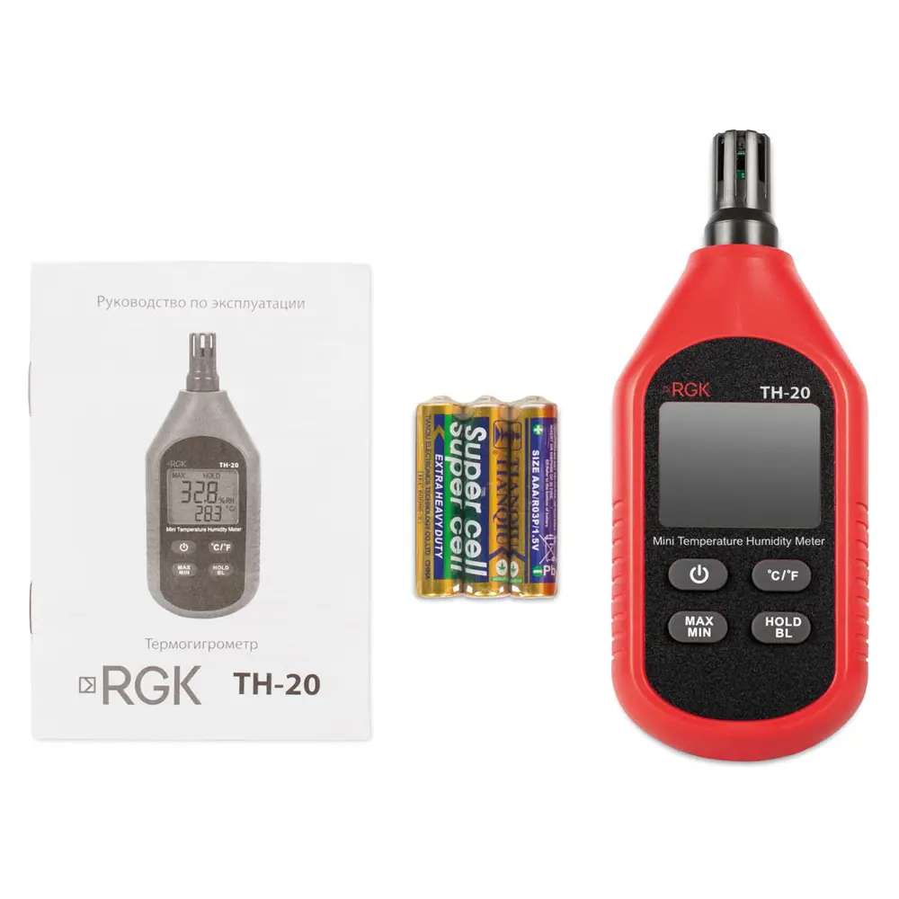 Фото 2 Термогигрометр RGK TH-20 карманный от -10 С до +60 С/10%-95% Фото 2 Термогигрометр RGK TH-20 карманный от -10 С до +60 С/10%-95%