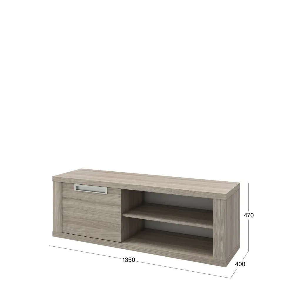 Фото 3 Тумба под телевизор Beneli 2020036500300 135x47x40 см ЛДСП цвет коричневый