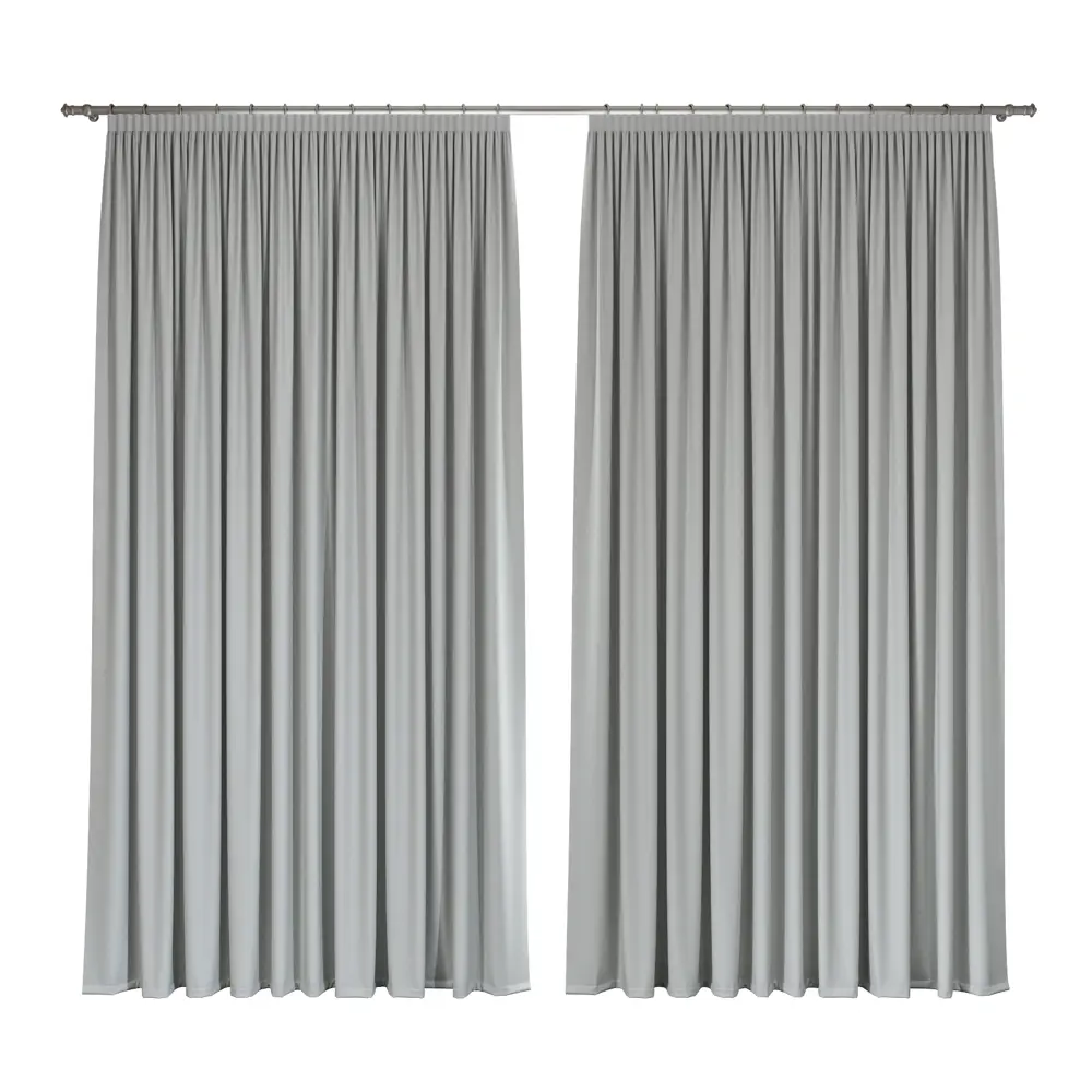 Фото 2 Комплект штор на ленте блэкаут Miamoza Dark 150x250 см цвет светло-серый Фото 2 Комплект штор на ленте блэкаут Miamoza Dark 150x250 см цвет светло-серый
