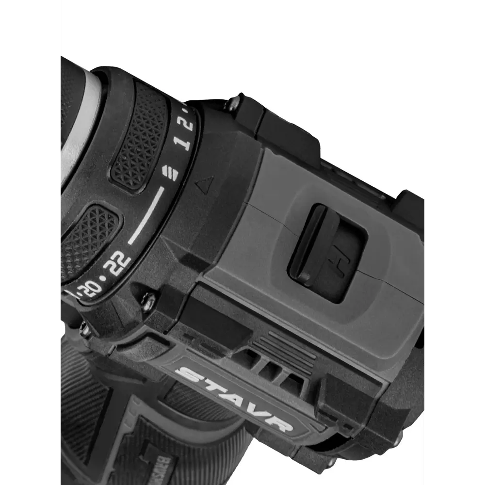 Фото 4 Дрель-шуруповерт аккумуляторная бесщеточная Stavr SDD 12BL-2K, 12 В Li-Ion 2x2 Ач Фото 4 Дрель-шуруповерт аккумуляторная бесщеточная Stavr SDD 12BL-2K, 12 В Li-Ion 2x2 Ач