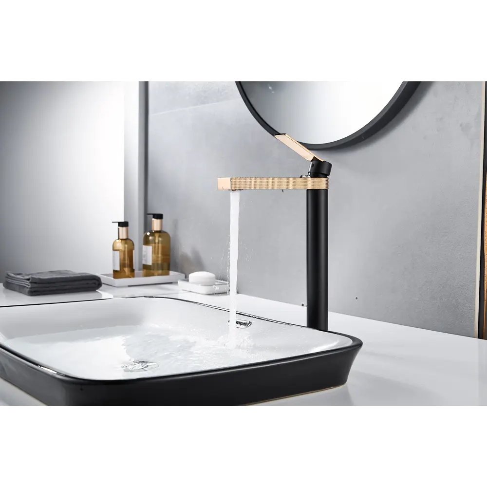 Фото 4 Смеситель для раковины Maxonor pure life Pl1183 однорычажный высокий цвет черный Фото 4 Смеситель для раковины Maxonor pure life Pl1183 однорычажный высокий цвет черный