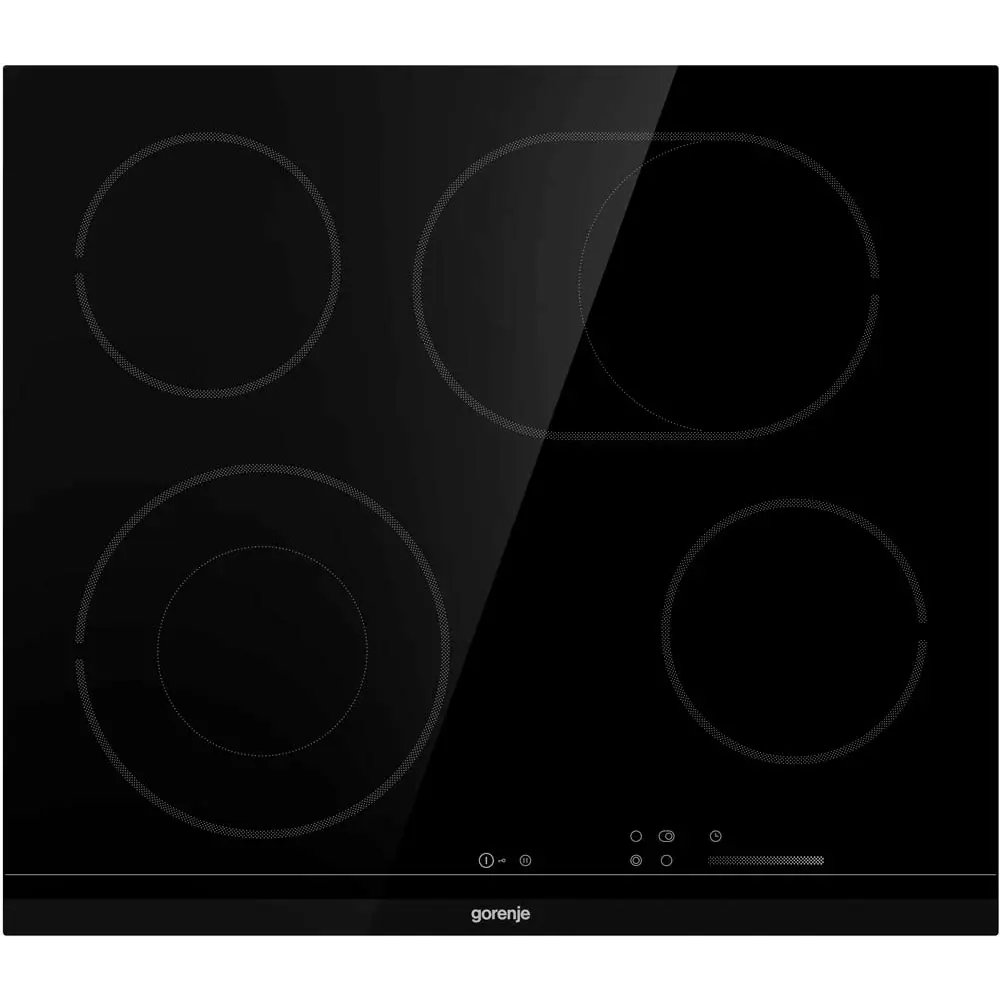 Фото 3 Электрическая варочная панель Gorenje ECS643BCSC 59.5 см 4 конфорки цвет черный Фото 3 Электрическая варочная панель Gorenje ECS643BCSC 59.5 см 4 конфорки цвет черный
