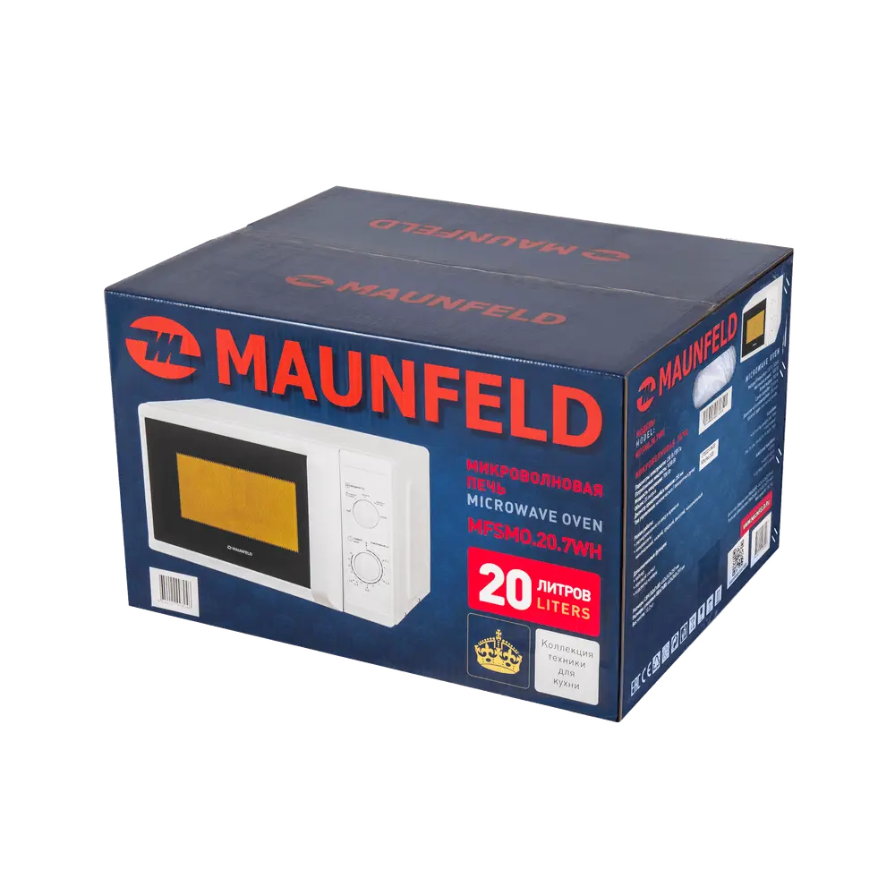 Фото 6 Отдельностоящая микроволновая печь Maunfeld MFSMO.20.7WH 20 л 44x25.9x35.5 см цвет белый Фото 6 Отдельностоящая микроволновая печь Maunfeld MFSMO.20.7WH 20 л 44x25.9x35.5 см цвет белый