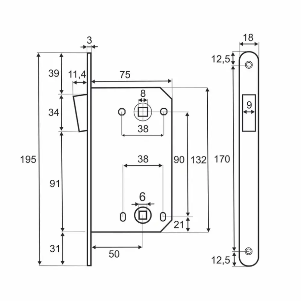 Фото 3 Межкомнатный механизм под фиксатор Vettore WC 530 B-S Magnet MWP для межкомнатных дверей с магнитным язычком белый матовый Фото 3 Межкомнатный механизм под фиксатор Vettore WC 530 B-S Magnet MWP для межкомнатных дверей с магнитным язычком белый матовый